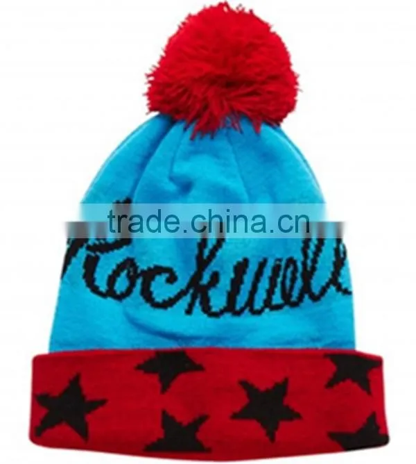 custom pom pom beanie hat,custom slouch beanie,beanie knitted cap