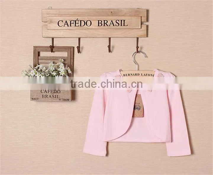 neck with green bow tie spring / summer children girls coat fashion 100% cotton newest kids coats girls coats