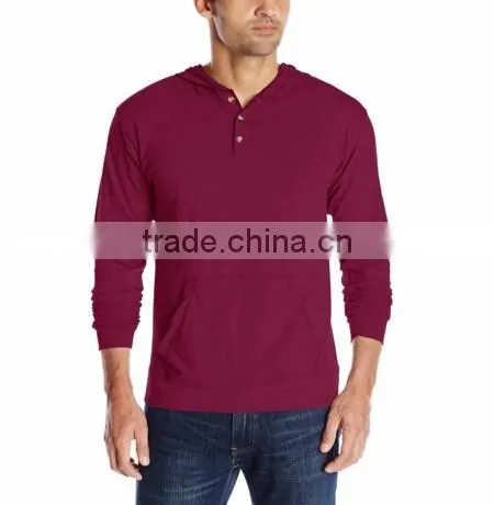 new style design custom cotton spandex solid color long sleeve hoodie for men