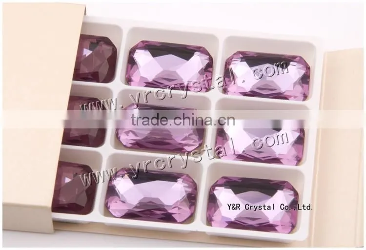 crystal sew on rhinestones claw octagon stone shape for garment decoration