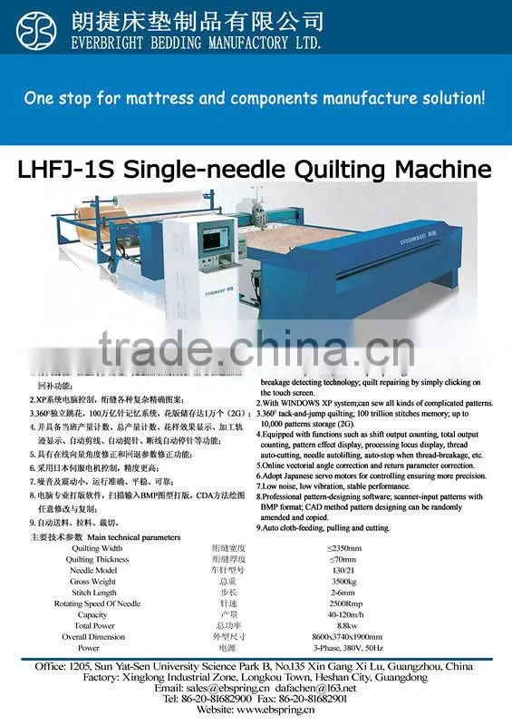Best Quality Multi-needle Quilting Machine Mattress Making Maching