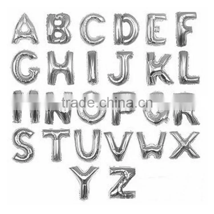 40 inch gold silver color foil letter balloons for party wedding decoration