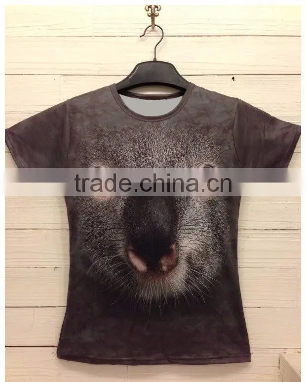 dongguan factory customized mens 3D print t-shirt