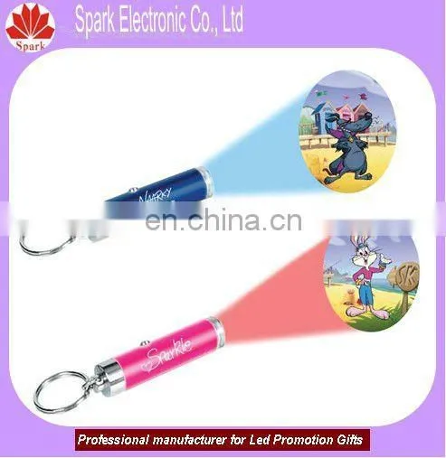 logo projection key ring,led projection keyring