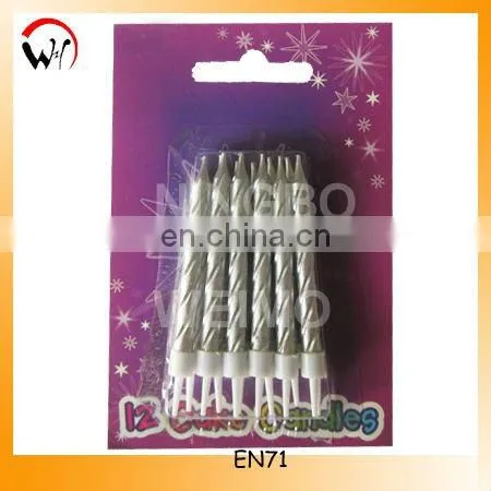 fashionable pink spiral birthday candles