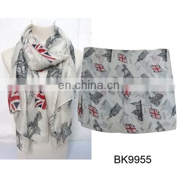 2014 newest shawl wholesale women printed american flag scarf