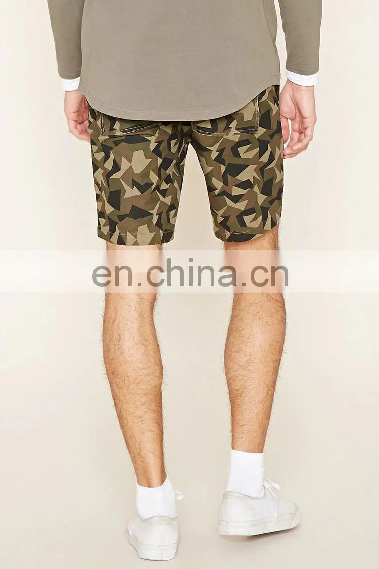 China Wholesale Custom Mens Casual Print Cotton Shorts