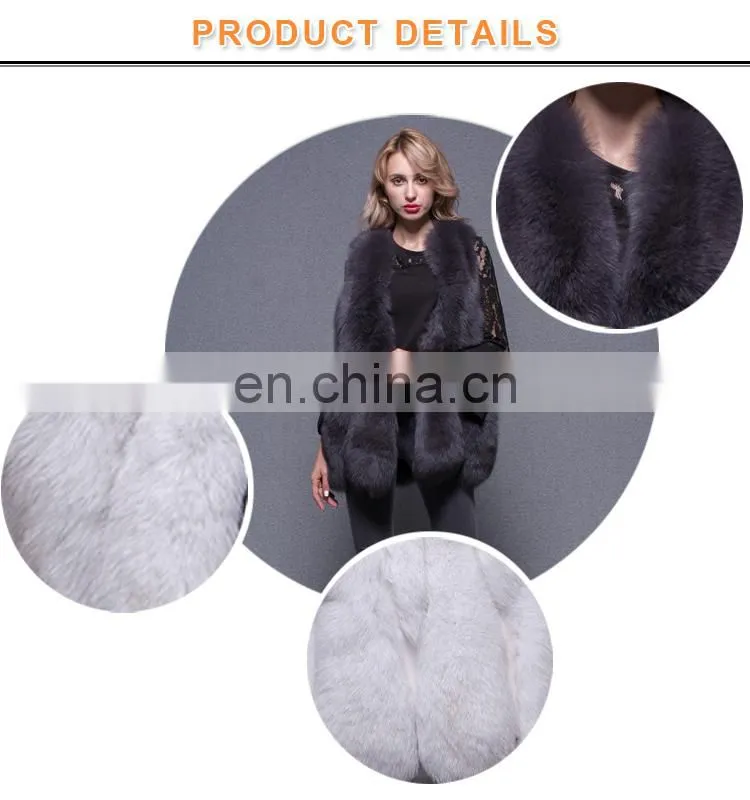 New products women winter fox fur gilet Real fur Vest