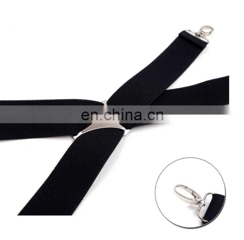 2017 wholesale New design clips X back suspenders MEN'S suspenders