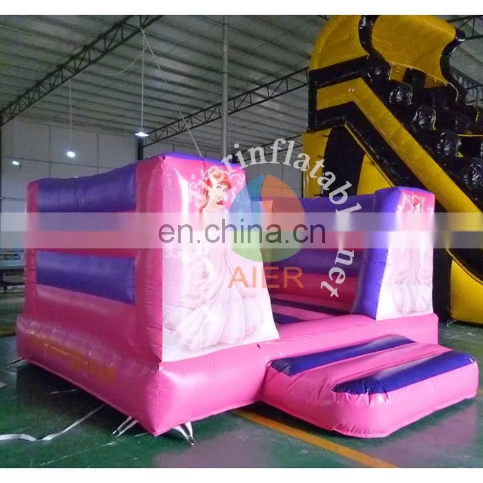 Excellent quality inflatable jumping castle princess bouncer castle pink kids bouncy castle inflatable for sale