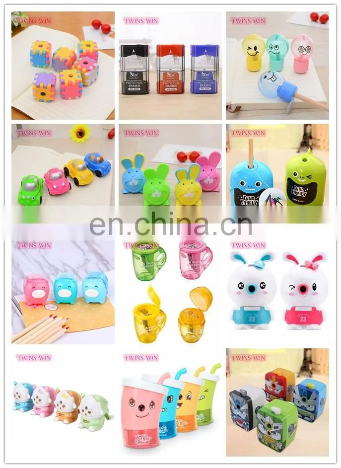 Professional Factory Supply Novelty fancy stationery Promotional unique animal shaped plastic pencil sharpener mould for kids