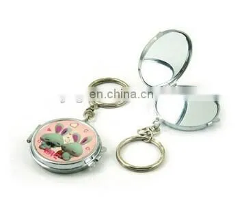 Min decorative pocket Mirror / keychain pocket mirror for promotional, decoration gift