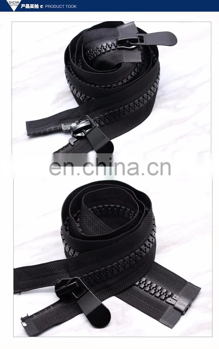 Wholesale Price Plastic Material and Eco-Friendly Feature Black zipper