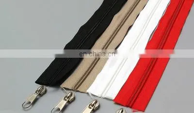 Close-End Metal Zippers With Pearl Slider, Multi-color #5 Zippers For DIY Sewing 9 Colors Available