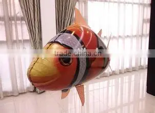 2016 new design inflatable remote control fish toy