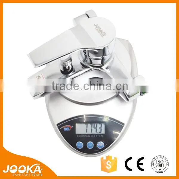 Chrome plated surface mounted bath shower faucet