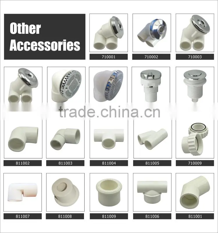 water system components spa bathtub accessory jet Plastic Nozzle for Massage Tub