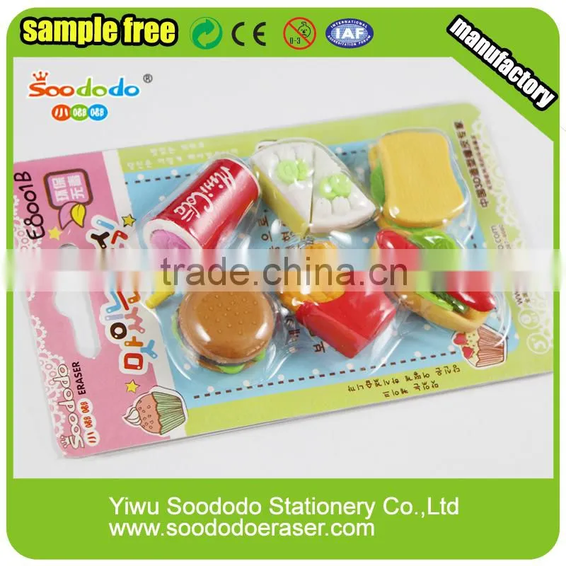 School tool eraser Blister Card Packing stationery