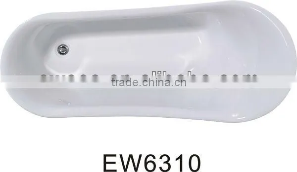 CE/CUPC Approved Claw Foot Bathtub, Tub with Four Legs, Acrylic Free Standing Bathtub