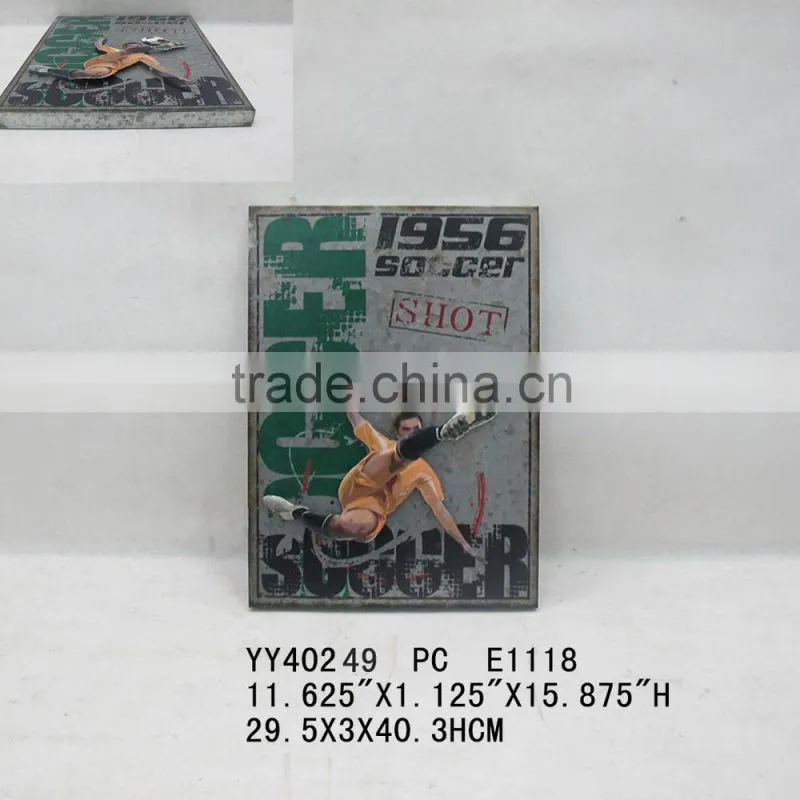 sports design wall tin sign, embossed wall decor