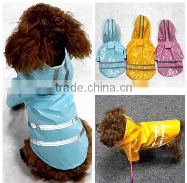 reflection Light hat waterproof function pet raincoat wholesale dog clothes