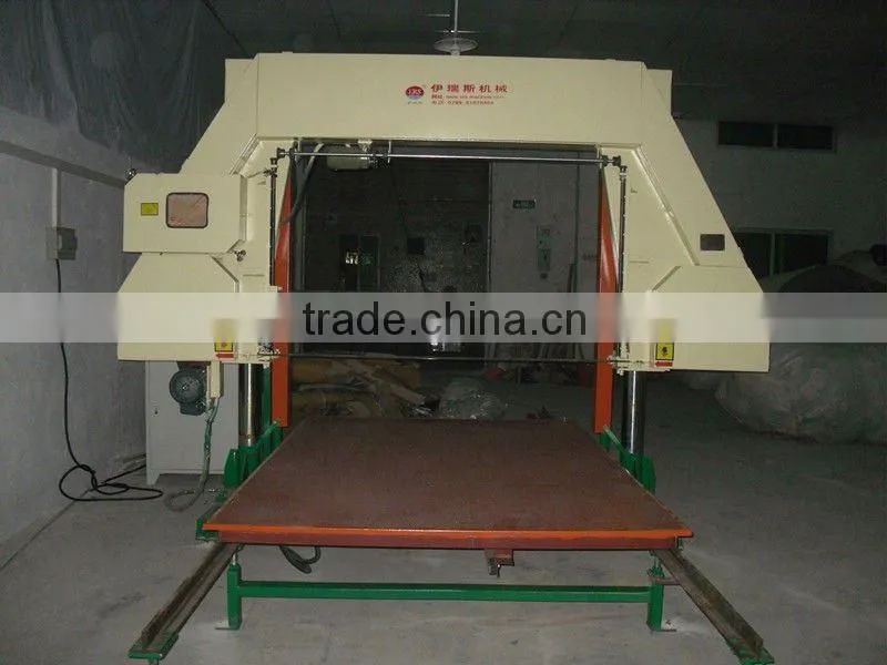 Horizontal mattress foam flexible PU block cutting machine