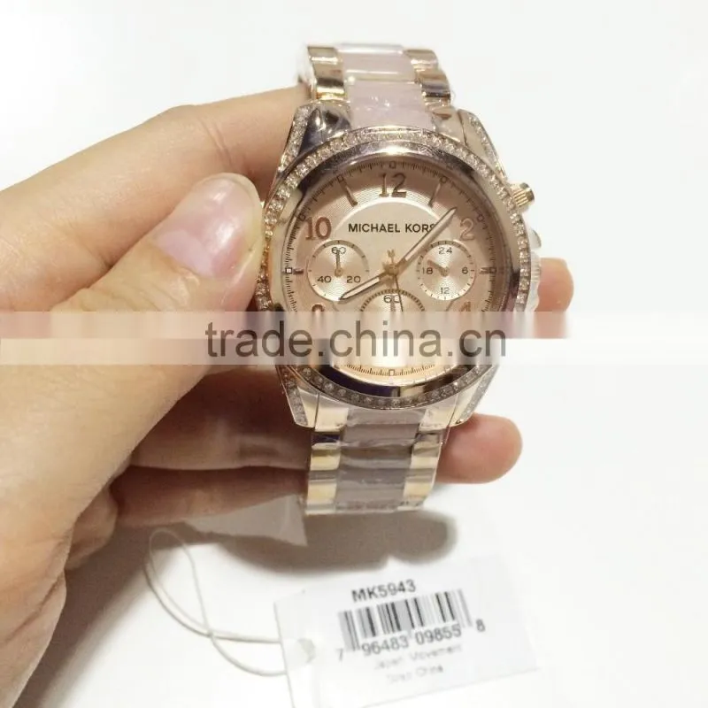 Blair Rose Gold Blush Acetate Glitz watches 39MM 5943