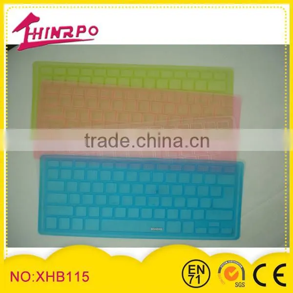 new design candy color silicone keyboard pad