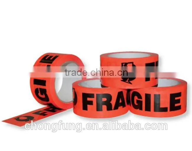 Black Printing Red Tape--- Fragile Tape