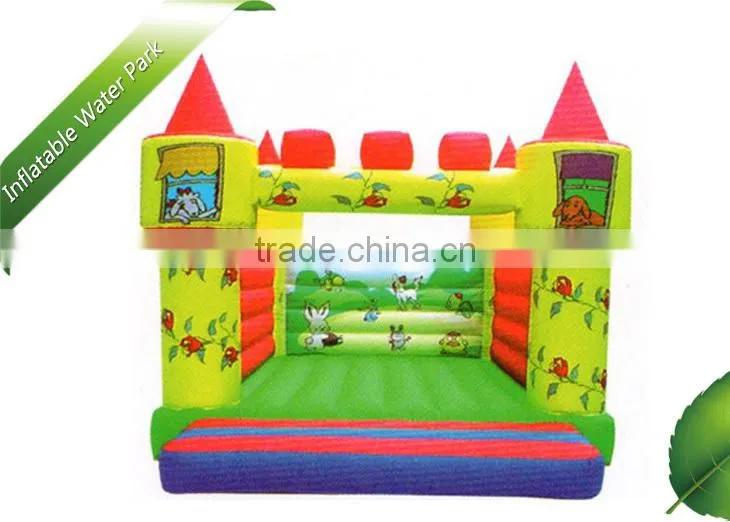 PVC cute person kids inflatable bouncy castles for rent