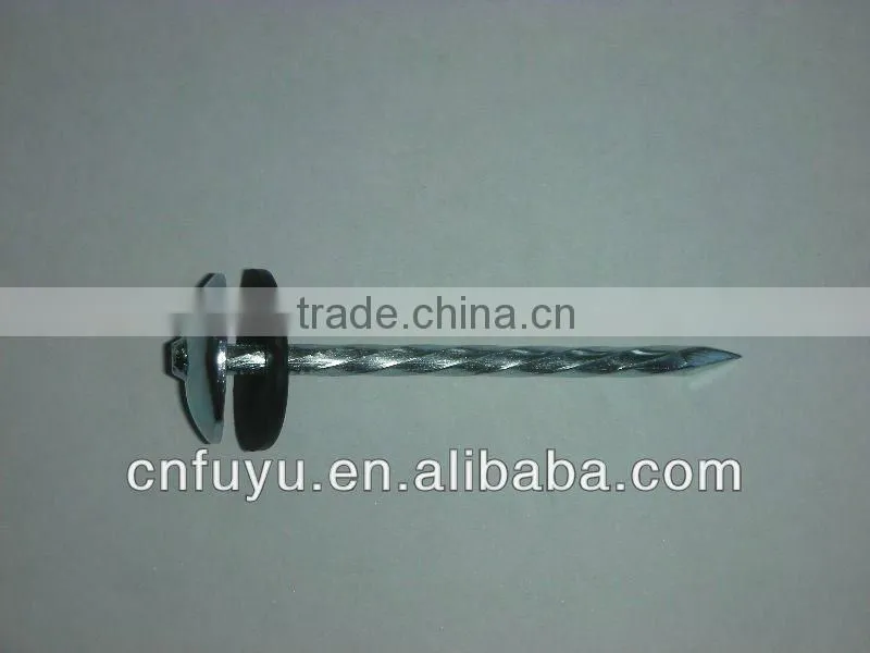 sprial/smooth roofing nail with pvc washer factory