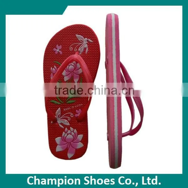 Embossed Ladies Fashion Slippers 2013