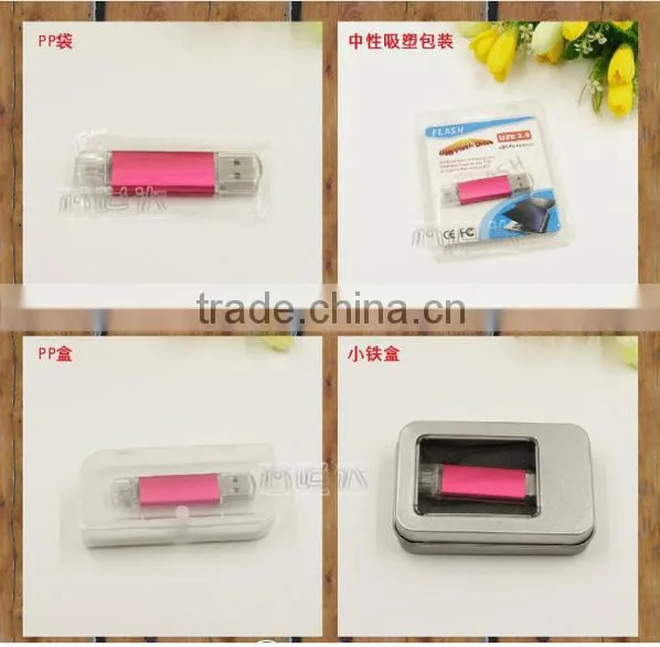 Fancy color bulk smart phone OTG usb flash drive wholesale