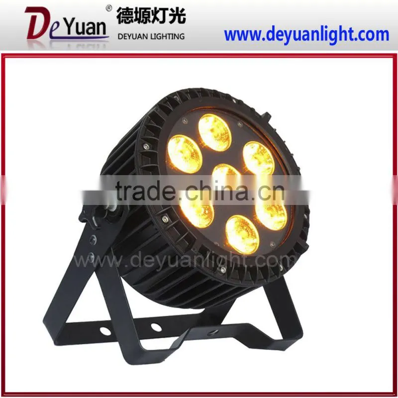 China small outdoor 7pcs*12w rgbw uv led par light dj equipment