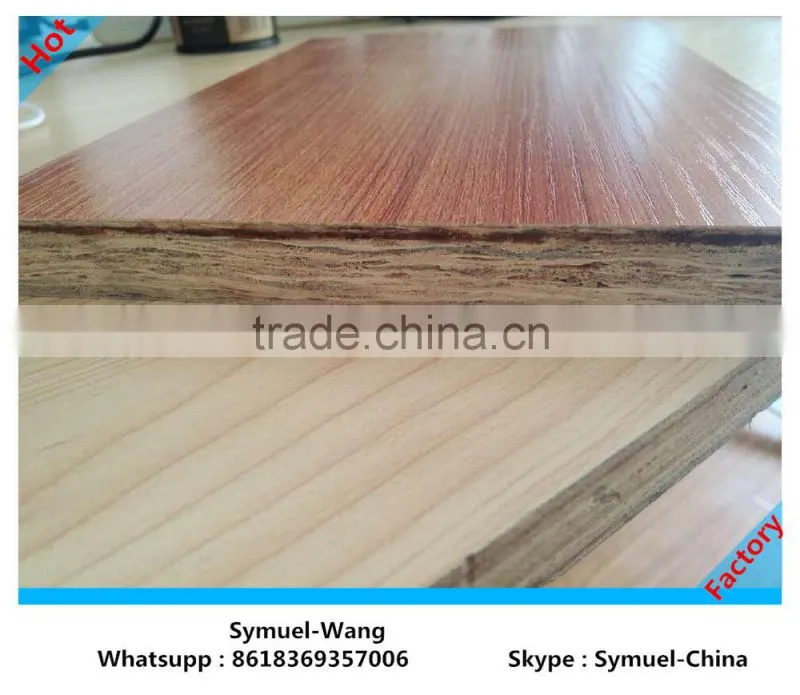 Hot sales 18mm Chinese UV chipboard / particle board / plywood sheet for kicken