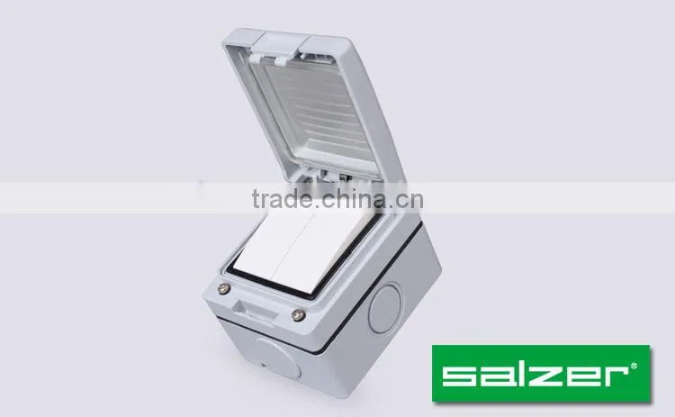 Salzer 2gang 1way waterproof switches IP56