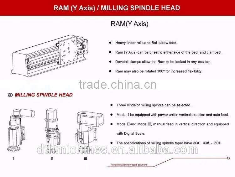 portable mini milling machine horizontal milling machine