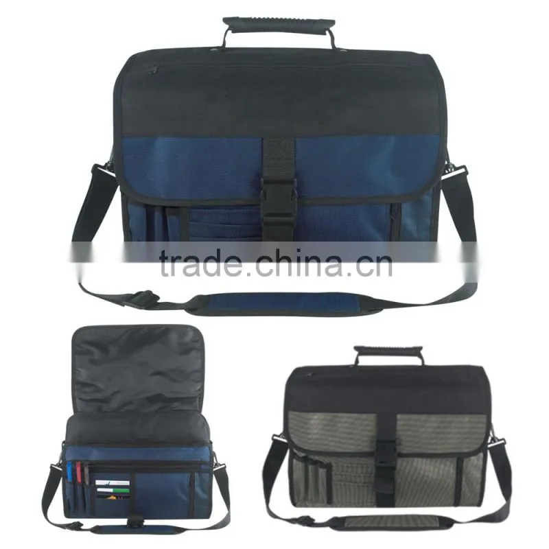 600D many compartments business laptop bag, notebook messenger bag