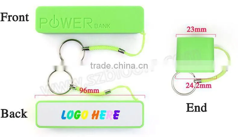 1 dollar cheapest perfume keychain 2600mah portable mobile power bank