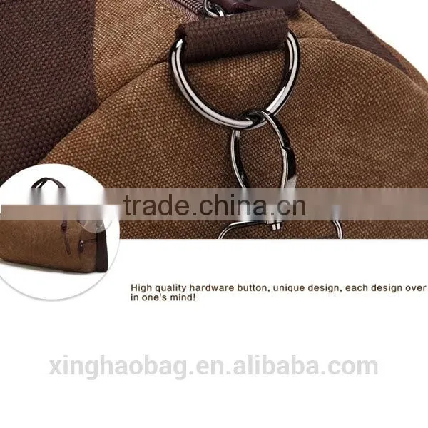 China cheap waterproof canvas duffle bag luggage wholesale leather bag