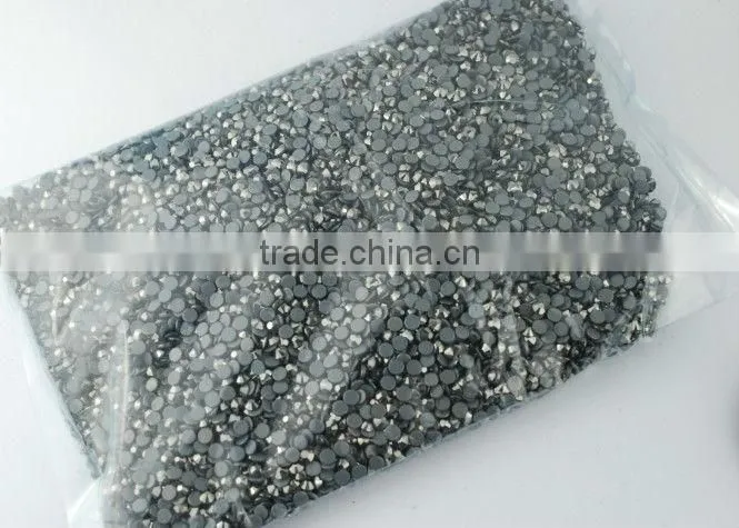 4X8mm n 5X10mm jet hematite boat shape hot fix rhinestones , DMC hot fix stones