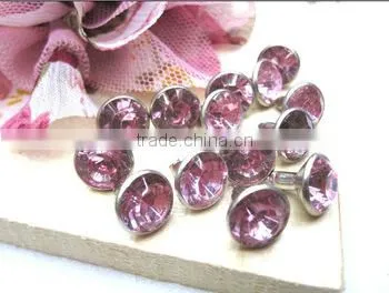 Shining blind rhinestone rivet, crystal diamond rivets wholesale