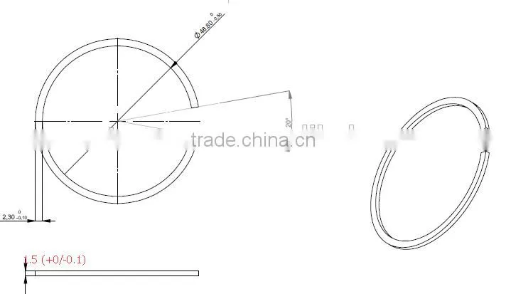 sw51 ,m2400 fround wire snap ring for bearing (M2400/SW)