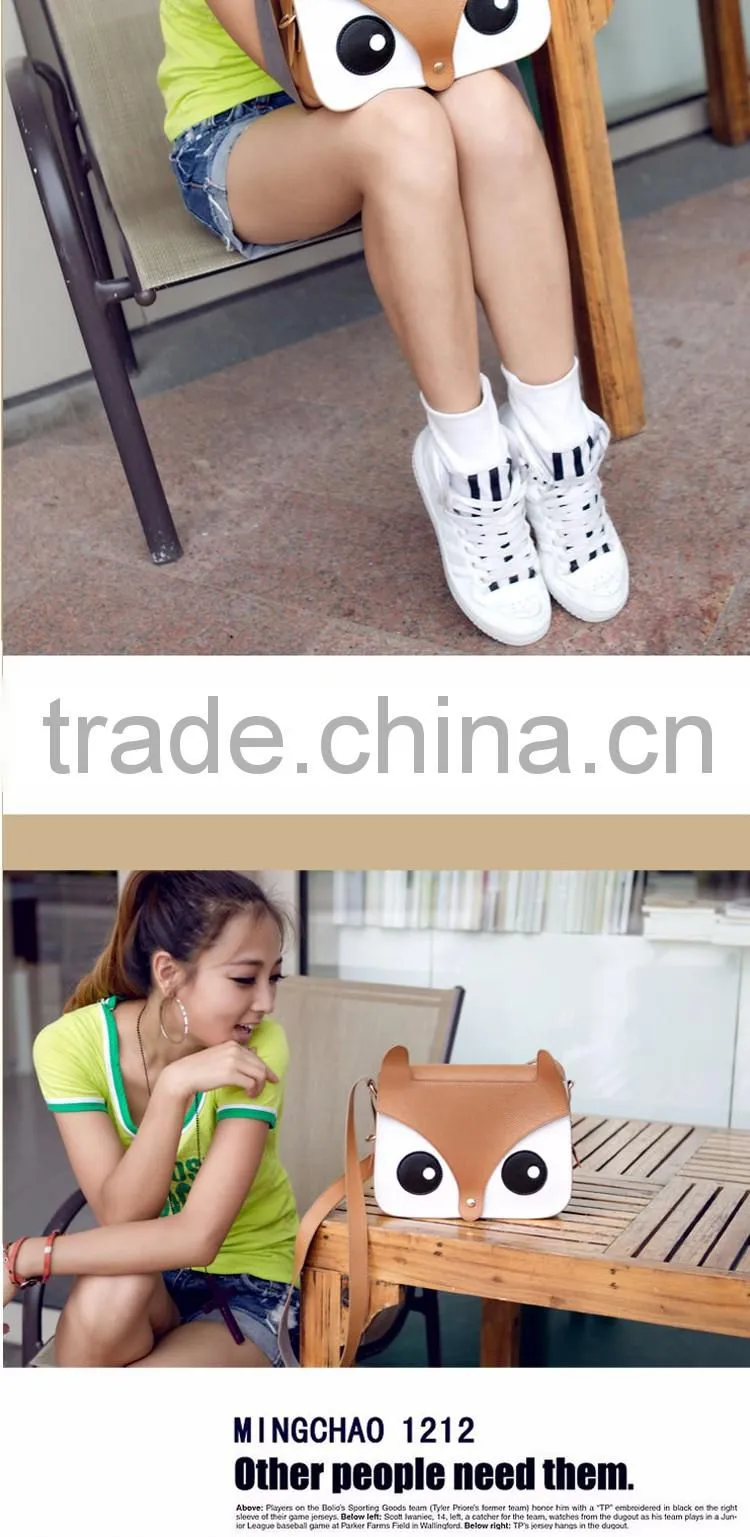 new sweet pu messenger bag ladies fashion fox shoulder bag handbag yiwu