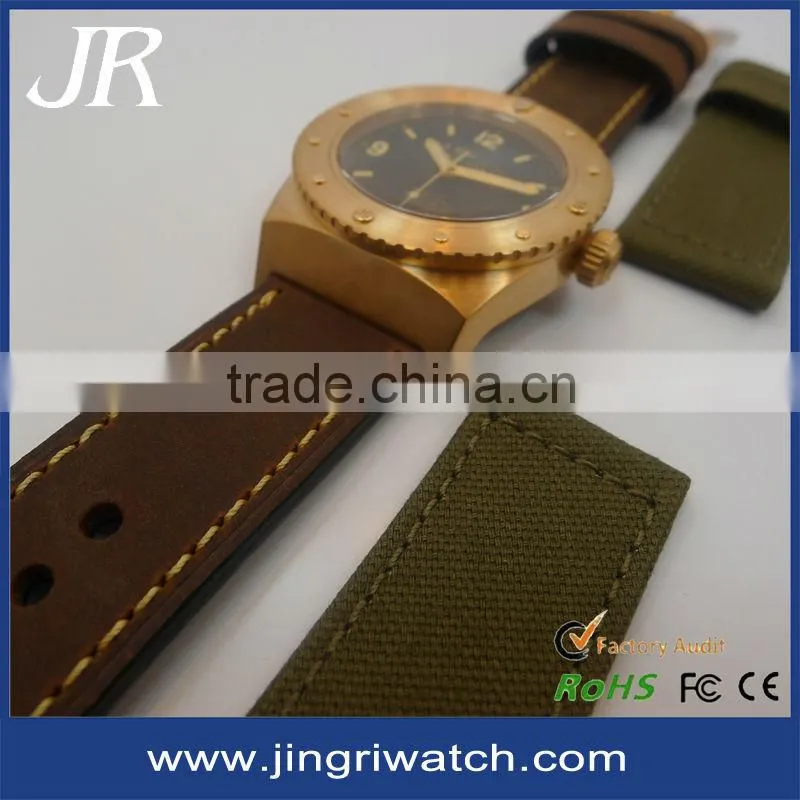 antique color Cusn8 bronze watch 10-30ATM ,custom design Cusn8 bronze watch