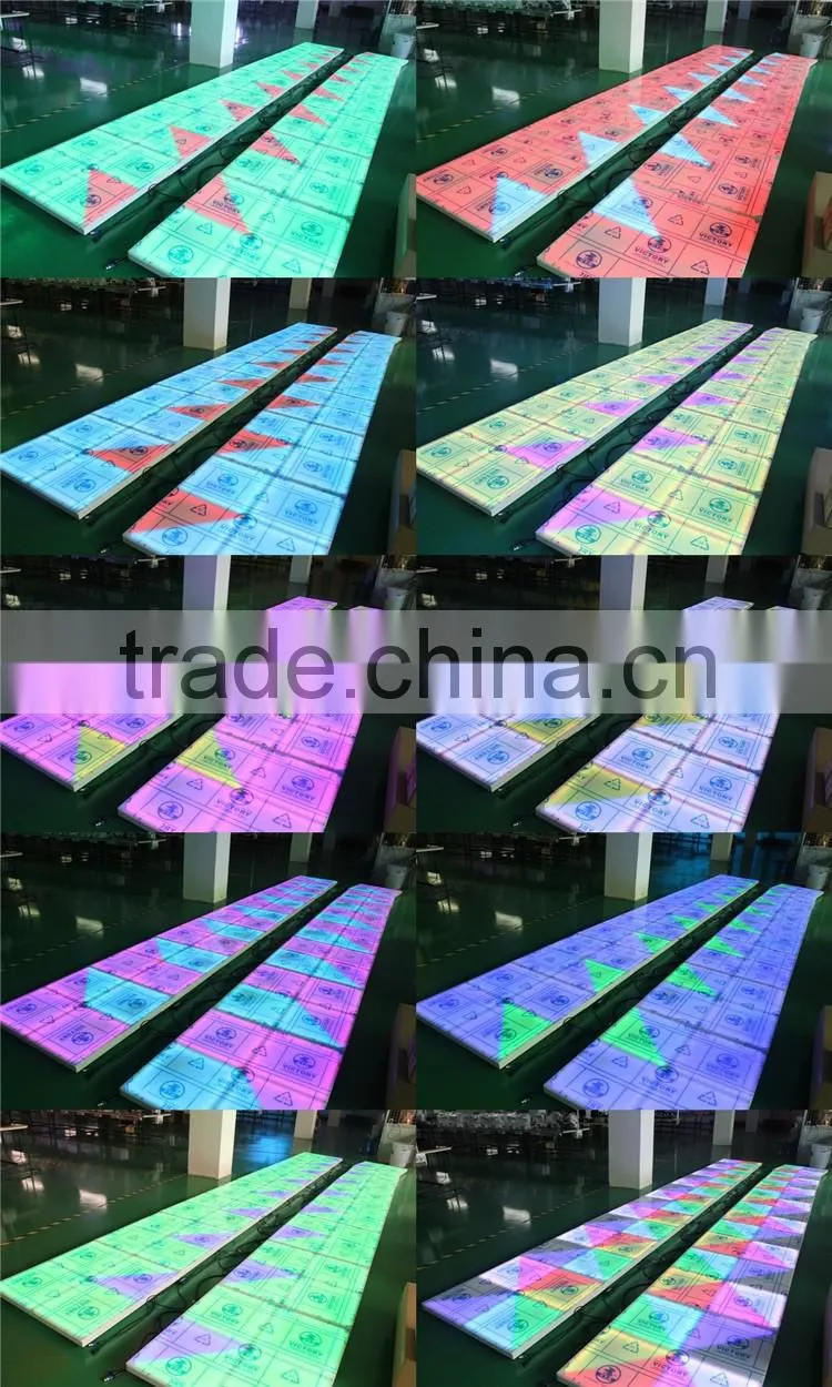 wedding decorative guangzhou colorful rgb led dance floor stage lighting