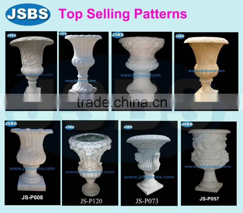 cheap handmade stone planter and pedestals