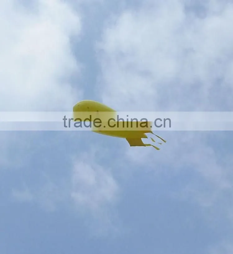 6mL Yellow PVC inflatable balloon helium blimp helium balloon