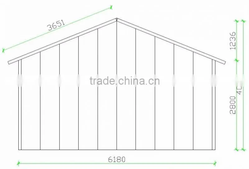 Ready Made Basic Two Bedroom Prefabricated House for Family Permanent Living