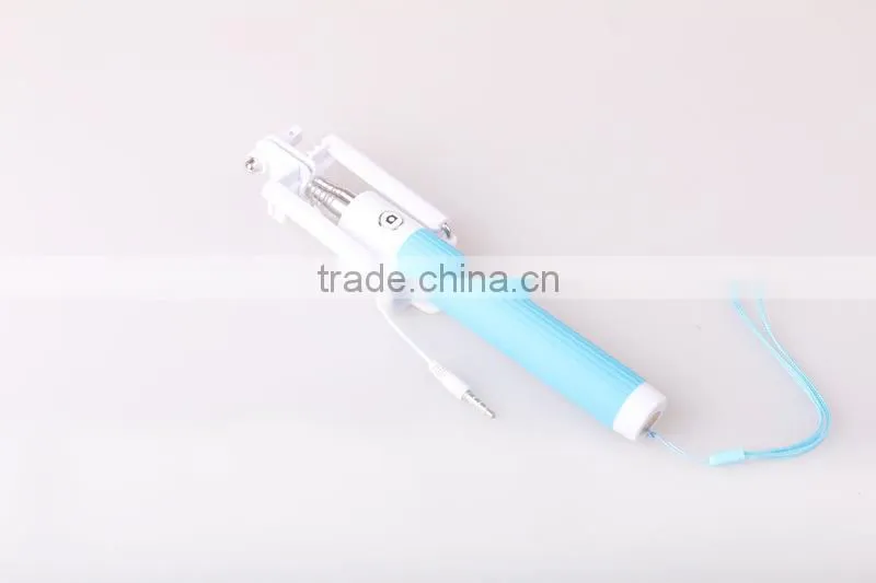 Beautiful super mini wholesale selfie stick monopod with 3.5mm jack cable